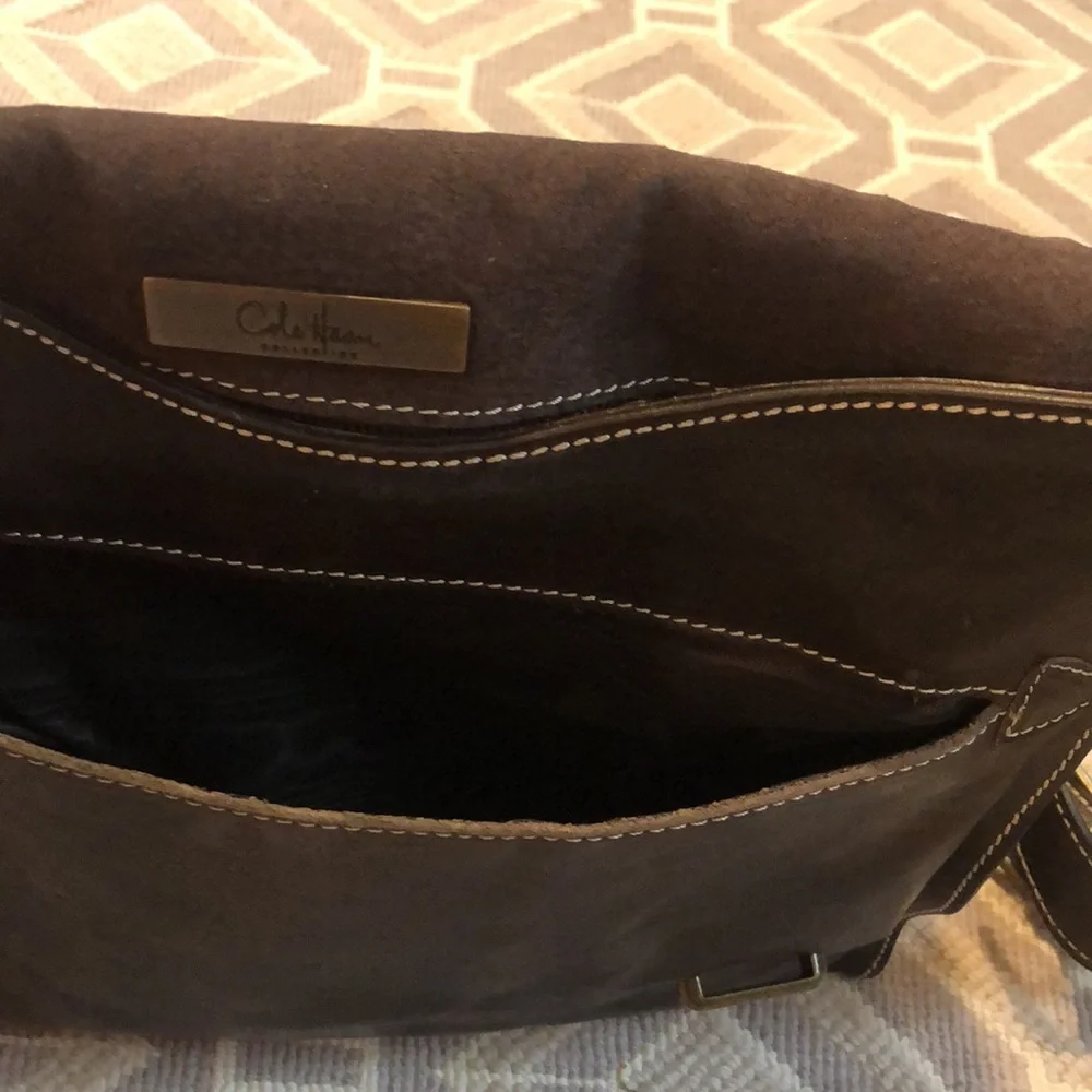 Cole Haan Brown Leather Laptop Bag